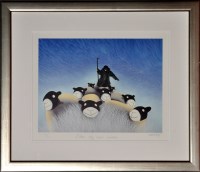 Lot 219 - Mackenzie Thorpe ''BLUE SKY OVER WINTER''...