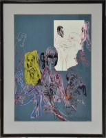 Lot 226 - Feliks Topolski ''MAYFAIR'' signed colour...