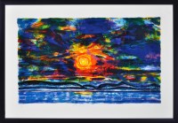 Lot 239 - John Houston ''SUNSET OVER FIFE'' signed...