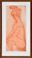 Lot 256 - Etienne Ret A FEMALE NUDE STUDY signed in...