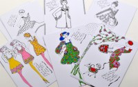 Lot 275 - Rosalind Jennings ORIGINAL FASHION DRAWINGS...