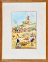 Lot 279 - Ian MacInnes FARMING SCENES - PLOUGHING,...