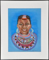 Lot 310 - Hazel Robinson A PORTRAIT OF A YOUNG AFRICAN...