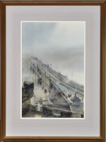 Lot 314 - Alan Reed HIGH LEVEL BRIDGE signed watercolour...