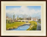 Lot 315 - Alan Reed PONTELAND BRIDGE signed watercolour...