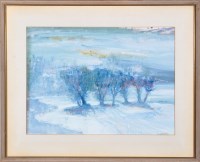 Lot 346 - George M*** Norman WINTER LANDSCAPE WITH TREES...