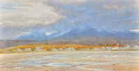 Lot 351 - Frank Walton ''ARRAN MOUNTAINS FROM CARRADALE''...