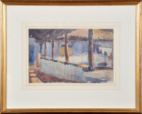 Lot 352 - Anthony Gross ''BALCONIES IN A COURTYARD -...