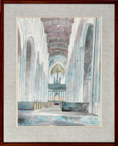 Lot 354 - Edward Bawden, CBE, RA ''SAFFRON WALDEN CHURCH...
