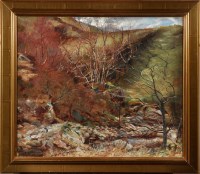 Lot 442 - Robert Wilkie MOUNTAINOUS LANDSCAPE WITH...