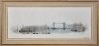 Lot 447 - Anthony Klitz ''THE THAMES AND TOWER BRIDGE''...