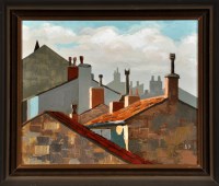 Lot 448 - Anthony Procter ''HAWORTH ROOF TOPS'' signed...