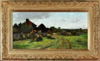 Lot 457 - John Leslie Thomson A COUNTRY SCENE WITH A...