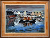 Lot 471 - Annette Stephen ''MARSDEN HARBOUR'' signed;...