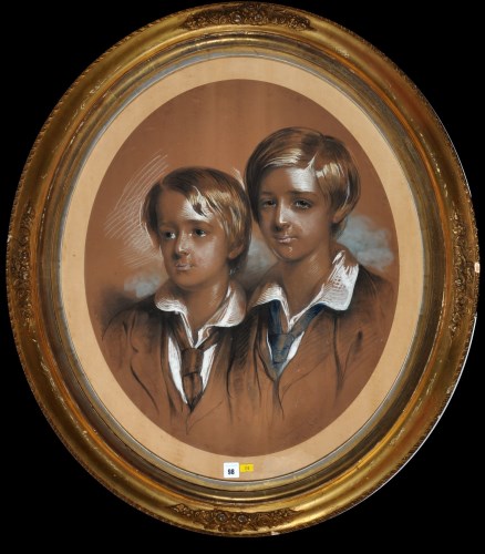Lot 98 - William Crawford (1811-1869) A portrait of two...
