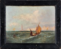 Lot 308 - Emily Beatrice Bland (1864-1951) A fishing...