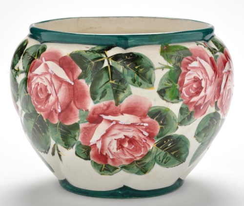 Lot 409 - Wemyss ware 'Cabbage Rose' pattern jardiniere,...
