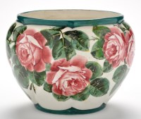 Lot 409 - Wemyss ware 'Cabbage Rose' pattern jardiniere,...