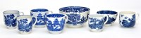 Lot 425 - Caughley blue and white bowl, with fence and...