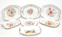 Lot 436 - Five 'New Hall' dessert dishes, pattern no....