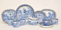 Lot 437 - 'New Hall' blue and white tea and coffee wares,...