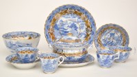 Lot 440 - 'New Hall' blue and white sugar bowl and cover,...