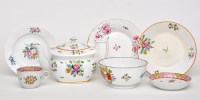 Lot 446 - 'New Hall' teapot and cover and saucer dish,...