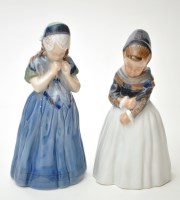 Lot 519 - Two Royal Copenhagen figures, of young girls...