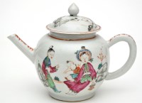 Lot 536 - Chinese famille rose teapot and cover,...