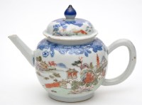 Lot 537 - Small Chinese famille rose teapot and cover,...