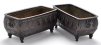 Lot 570 - Pair of early 20th Century Chinese patinated...