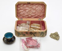 Lot 573 - Chinese mother-of-pearl gaming counters;...