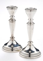 Lot 607 - A pair of Elizabeth II candlesticks, by...