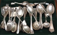 Lot 614 - An Elizabeth II flatware service, by Roberts &...