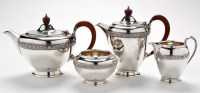 Lot 621 - An Elizabeth II four-piece tea service, by...