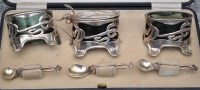 Lot 624 - An Edwardian condiment set, by Levi & Salaman,...