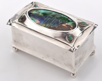 Lot 625 - An Edwardian Arts & Crafts silver and...