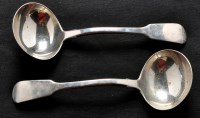 Lot 636 - A pair of William IV sauce ladles, by William...