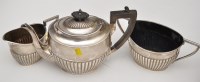 Lot 643 - A late Victorian three-piece tea service, by...