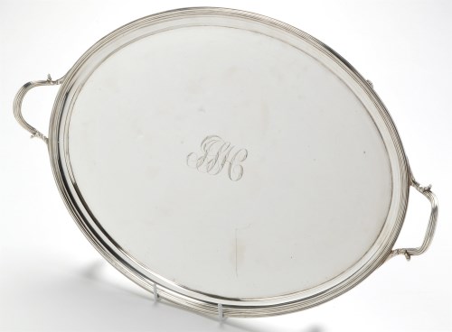 Lot 646 - A George III two-handled tea tray, by William...