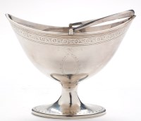 Lot 654 - A George III sugar basket, by John Denzilow,...