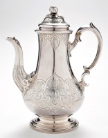 Lot 659 - A Victorian coffee pot, by Edward, Edward Jnr.,...