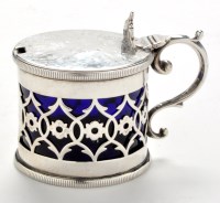 Lot 661 - A Victorian mustard pot, by Martin, Hall & Co....