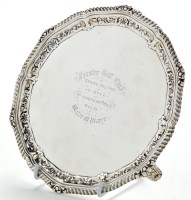 Lot 678 - A Victorian salver, by Josiah Williams & Co....