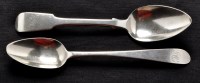 Lot 680 - A George III dessert spoon, by Michael Keating,...