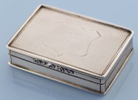 Lot 700 - A Victorian snuff box, by Nathaniel Mills,...