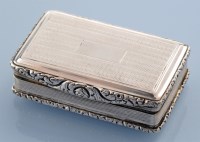 Lot 701 - A George VI snuff box, by John Shaw,...