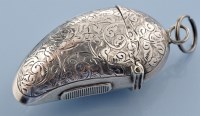 Lot 709 - A late Victorian silver vesta case in the form...