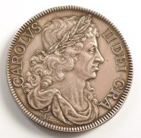 Lot 718 - Charles II Crown, an electrotype copy of the...