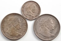 Lot 749 - George III Half Crown 1816 and 1817, bull head;...